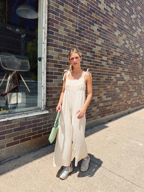 Easy Peasy Jumpsuit // Cream